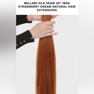 Bellami 20”Silk Seam Clip-In Extensions, Strawberry Dream-New, not in packaging.